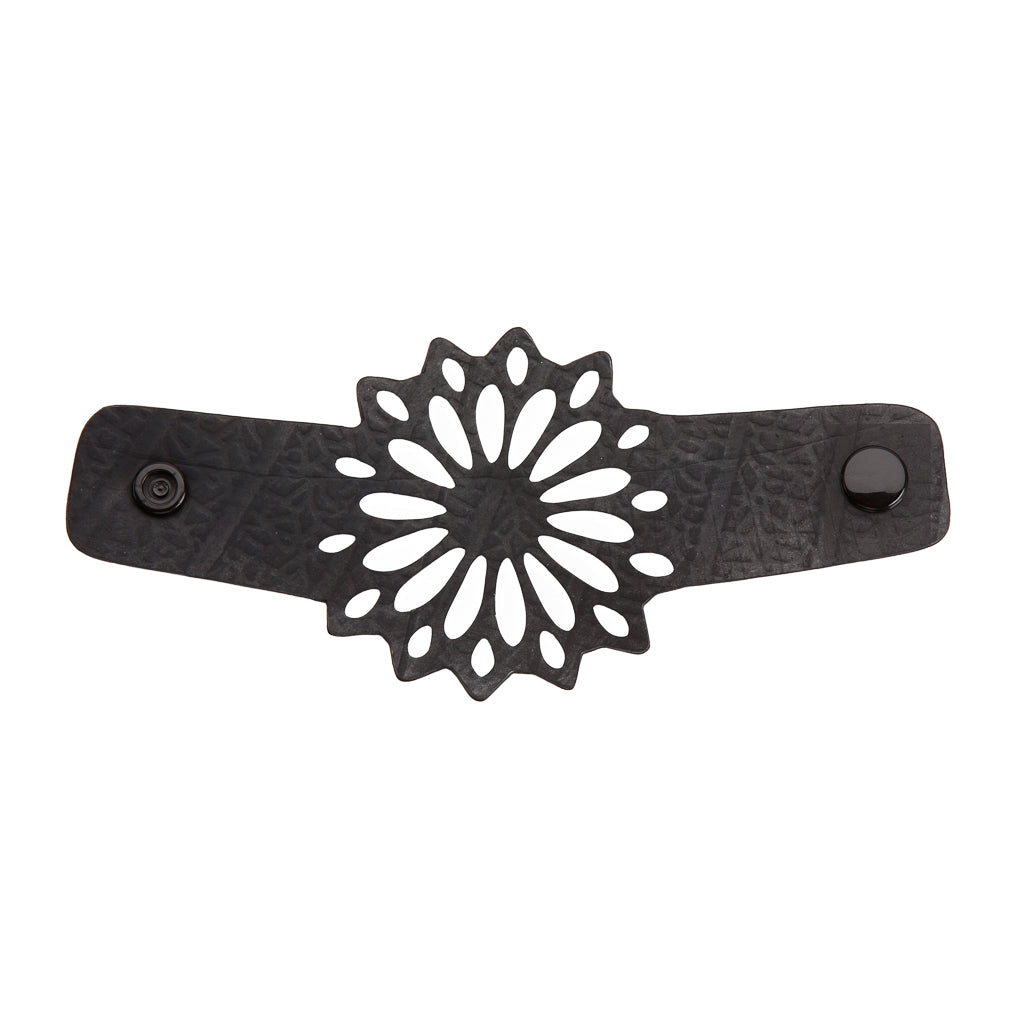 Strawflower Recycled Rubber Bracelet