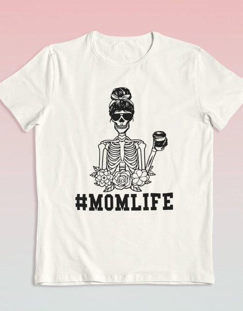 Load image into Gallery viewer, MOMLIFE SKELETON HALLOWEEN GRAPHIC TEE
