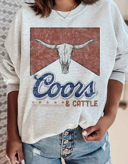 Load image into Gallery viewer, WESTERN CATTLE SWEATSHIRT PLUS SIZE
