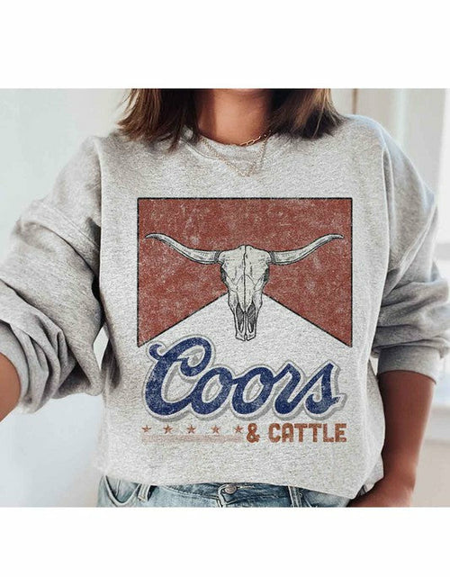 Load image into Gallery viewer, WESTERN CATTLE SWEATSHIRT PLUS SIZE
