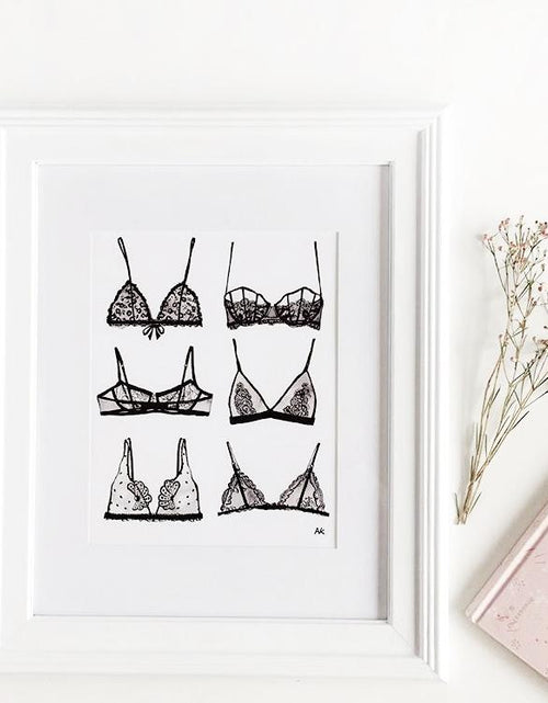 Load image into Gallery viewer, Bra Lingerie Art Print
