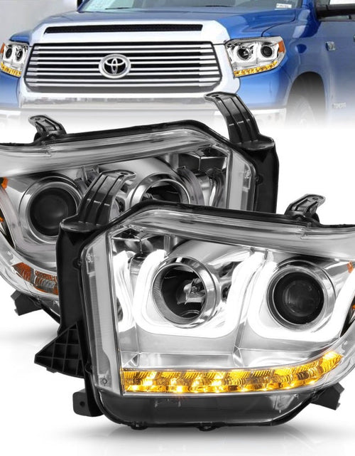 Load image into Gallery viewer, ANZO 2014-2016 Toyota Tundra Projector Headlights w/ U-Bar Chrome
