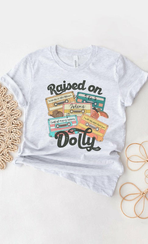 Raised On Dolly Cassette PLUS SIZE Graphic Tee