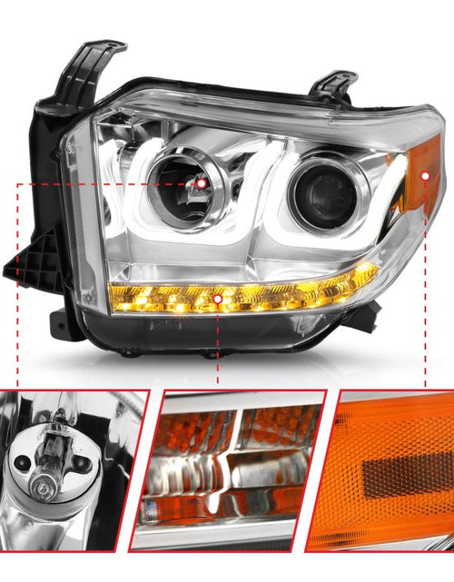 Load image into Gallery viewer, ANZO 2014-2016 Toyota Tundra Projector Headlights w/ U-Bar Chrome
