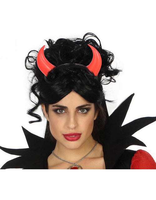 Load image into Gallery viewer, Headband Horns Red Halloween
