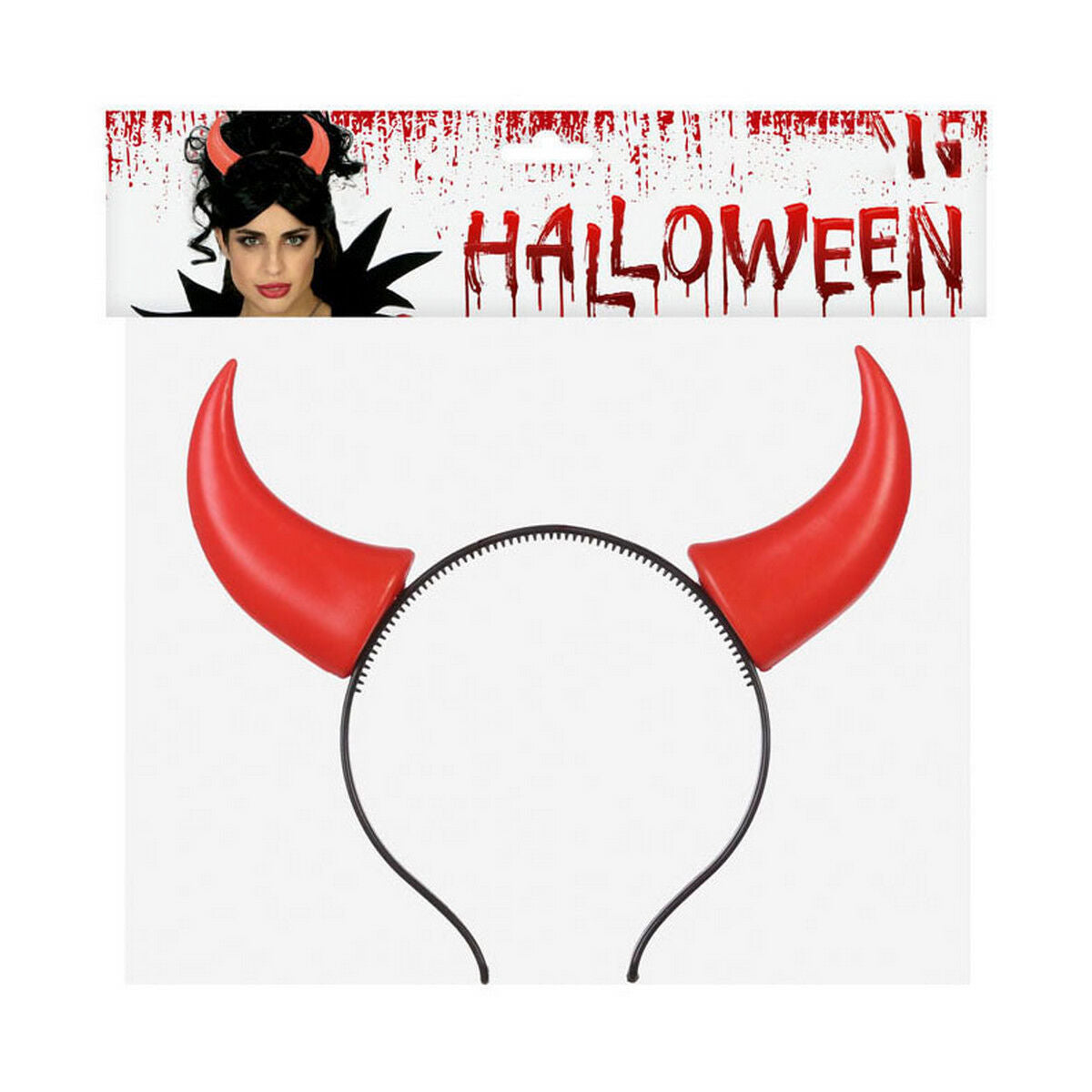 Headband Horns Red Halloween