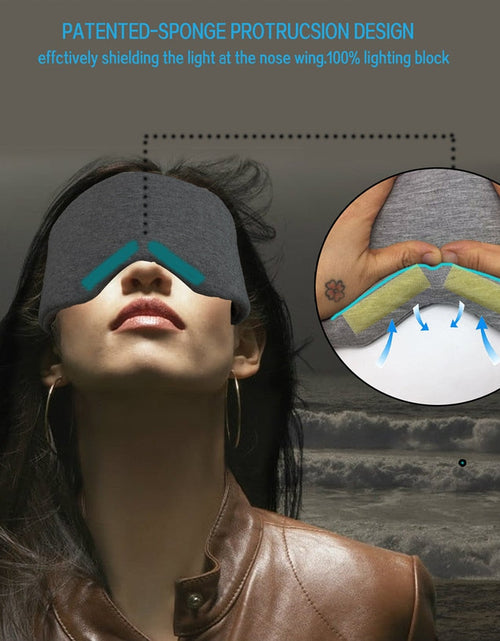 Load image into Gallery viewer, Cotton Silk Sleep Mask Blockout Eye Cover Eye Patch Women Men Soft
