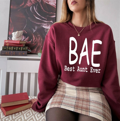 Load image into Gallery viewer, BAE Best Aunt Ever Sweat Shirt
