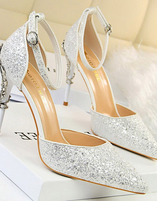 Load image into Gallery viewer, Woman Pumps Sequins High Heels Women Shoes Fashion Ladies Shoes
