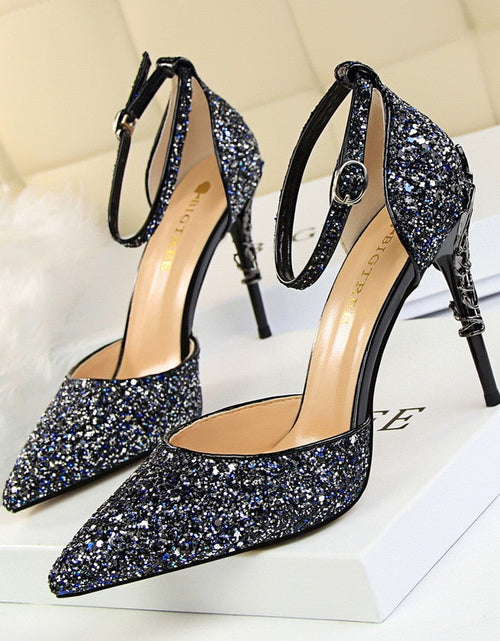 Load image into Gallery viewer, Woman Pumps Sequins High Heels Women Shoes Fashion Ladies Shoes
