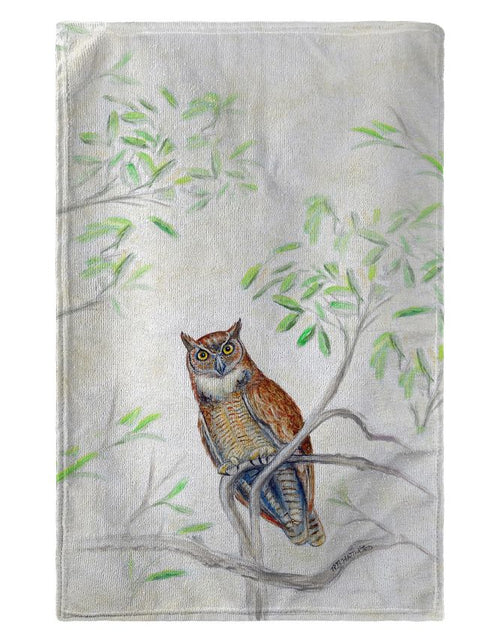 Load image into Gallery viewer, Betsy Drake BT714 30 x 50 in. Great Horned Owl Beach Towel
