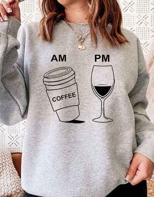 Load image into Gallery viewer, Coffee &amp; Wine Sweat Shirt
