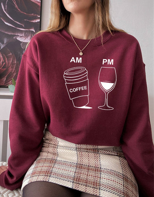 Load image into Gallery viewer, Coffee &amp; Wine Sweat Shirt
