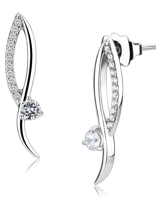 Load image into Gallery viewer, Women Stainless Steel Cubic Zirconia Earrings
