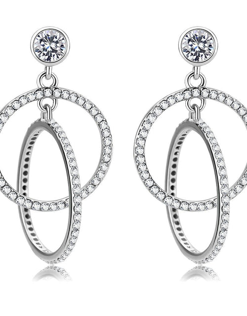 Load image into Gallery viewer, Women Stainless Steel Cubic Zirconia Earrings
