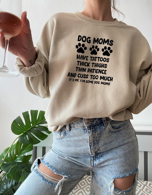 Load image into Gallery viewer, Dog Moms Sweat Shirt
