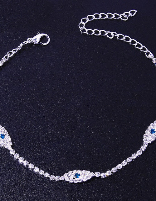 Load image into Gallery viewer, Vintage Bule Evil Eye Anklet Bracelet Beach Women Crystal Anklet
