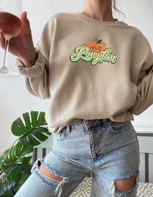 Load image into Gallery viewer, Hello Pumpkin Sweat Shirt
