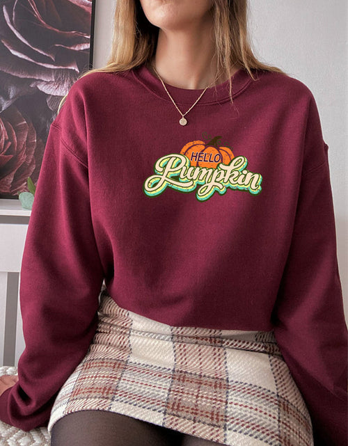 Load image into Gallery viewer, Hello Pumpkin Sweat Shirt
