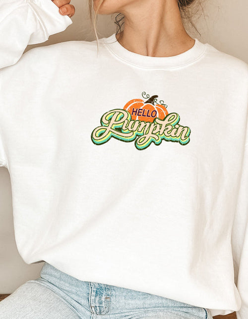 Load image into Gallery viewer, Hello Pumpkin Sweat Shirt
