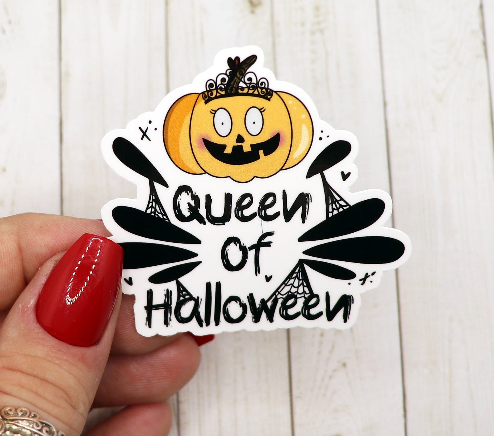 Queen of Halloween Vinyl Sticker