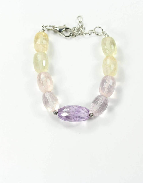 Load image into Gallery viewer, Pastel Sparkles Quartz Stone Bracelet
