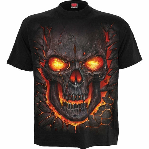 Load image into Gallery viewer, SKULL LAVA - T-Shirt Black
