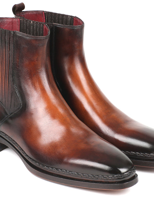 Load image into Gallery viewer, Paul Parkman Chelsea Boots Brown Burnished Leather (ID#BT57-BRW)
