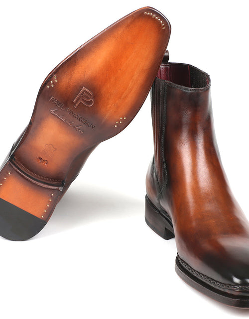 Load image into Gallery viewer, Paul Parkman Chelsea Boots Brown Burnished Leather (ID#BT57-BRW)
