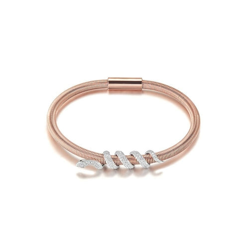 Load image into Gallery viewer, Snake Coiled Bangle Bracelet
