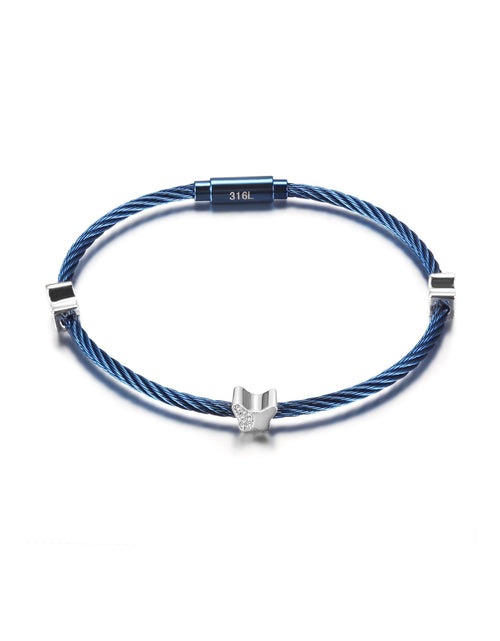 Load image into Gallery viewer, BUTTERFLY STACKING CABLE BRACELET
