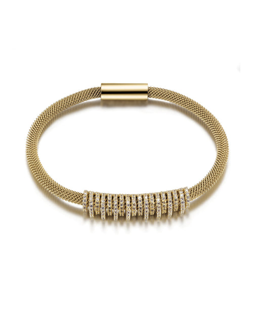 Load image into Gallery viewer, SHINY PARALLEL CZ BANGLE
