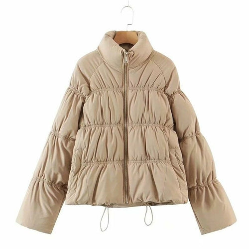 Load image into Gallery viewer, Women Parkas Solid Standard Collar Zipper Jacket Winter
