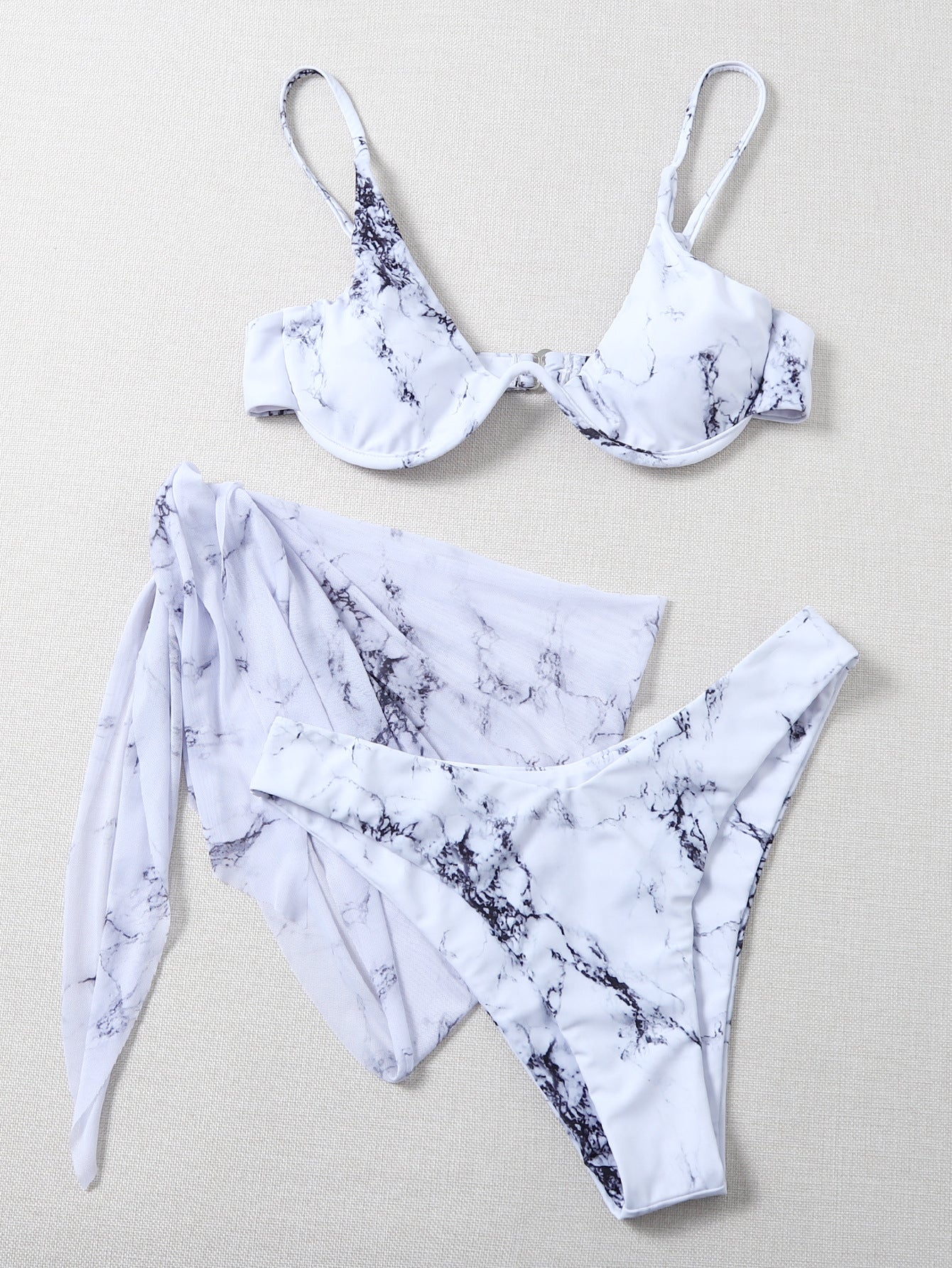 Marble Print with Underwire