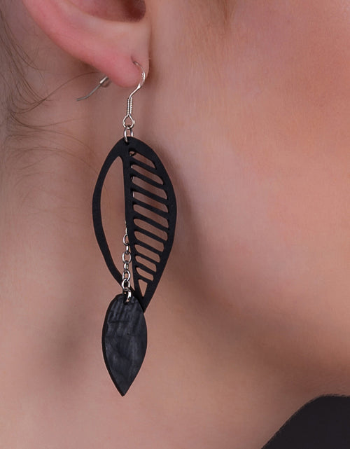 Load image into Gallery viewer, Sweet Cherry Double Leaf Earrings
