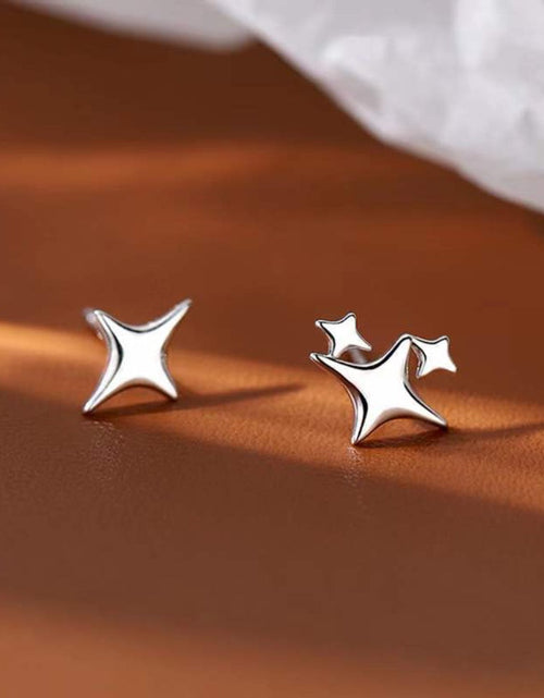 Load image into Gallery viewer, Asymmetrical Star Stud Earrings
