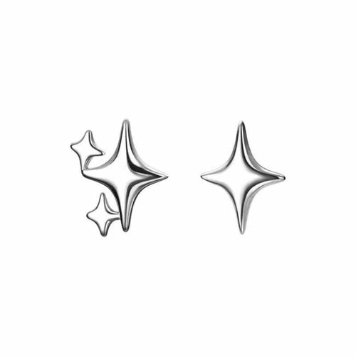 Load image into Gallery viewer, Asymmetrical Star Stud Earrings
