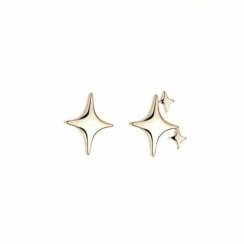 Load image into Gallery viewer, Asymmetrical Star Stud Earrings
