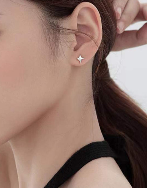 Load image into Gallery viewer, Asymmetrical Star Stud Earrings
