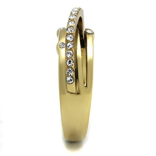 Load image into Gallery viewer, TK2611 - IP Gold(Ion Plating) Stainless Steel Ring with Top Grade
