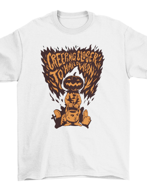 Load image into Gallery viewer, Halloween pumpkin monster t-shirt
