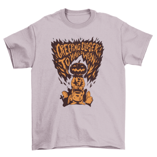 Halloween pumpkin monster t-shirt