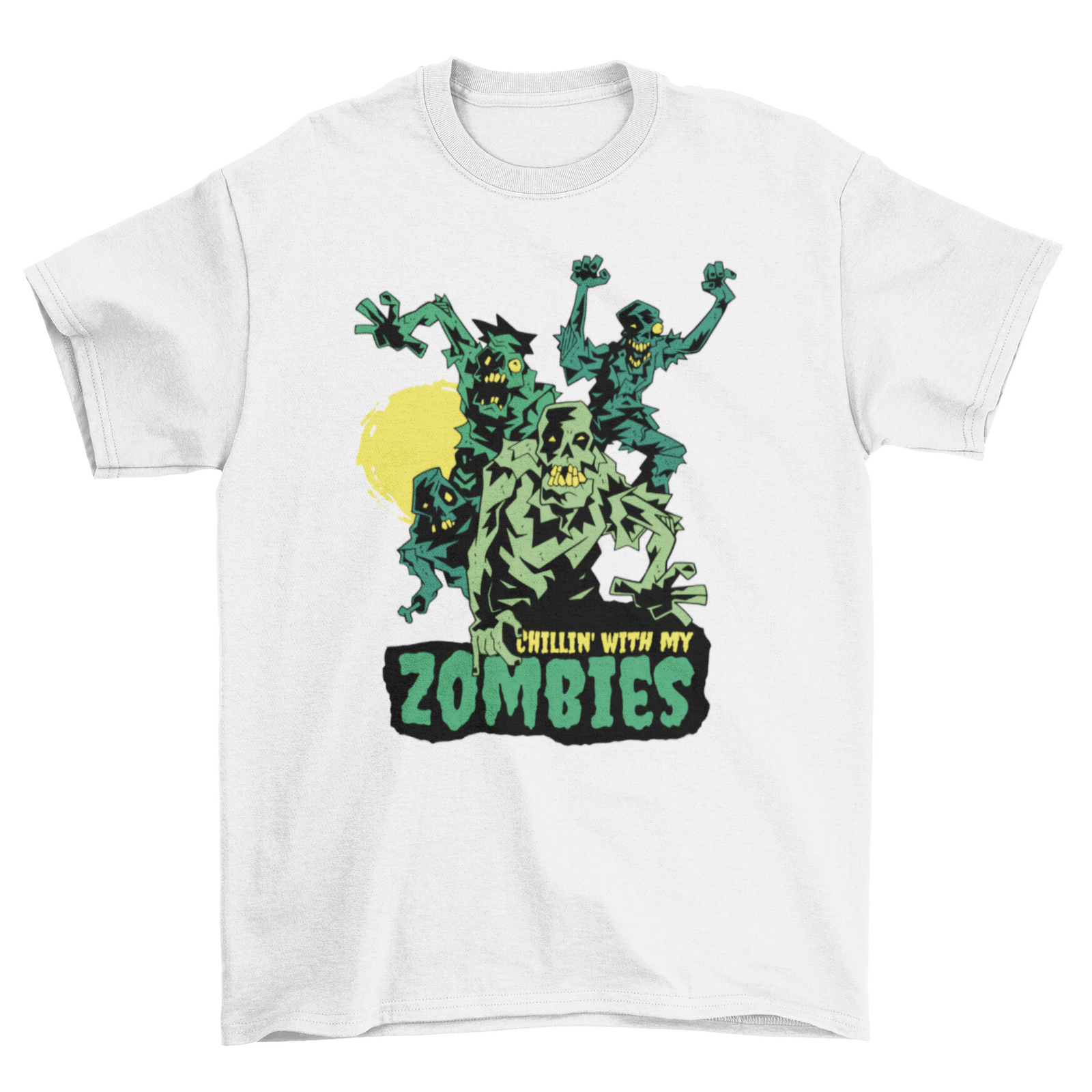 Halloween zombie monster t-shirt design