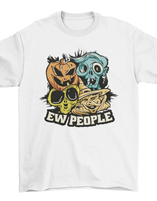 Load image into Gallery viewer, Halloween monster faces t-shirt
