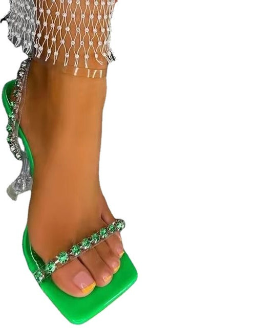 Load image into Gallery viewer, Crystal Luxury High Heels Sandals Summer Sexy Pumps
