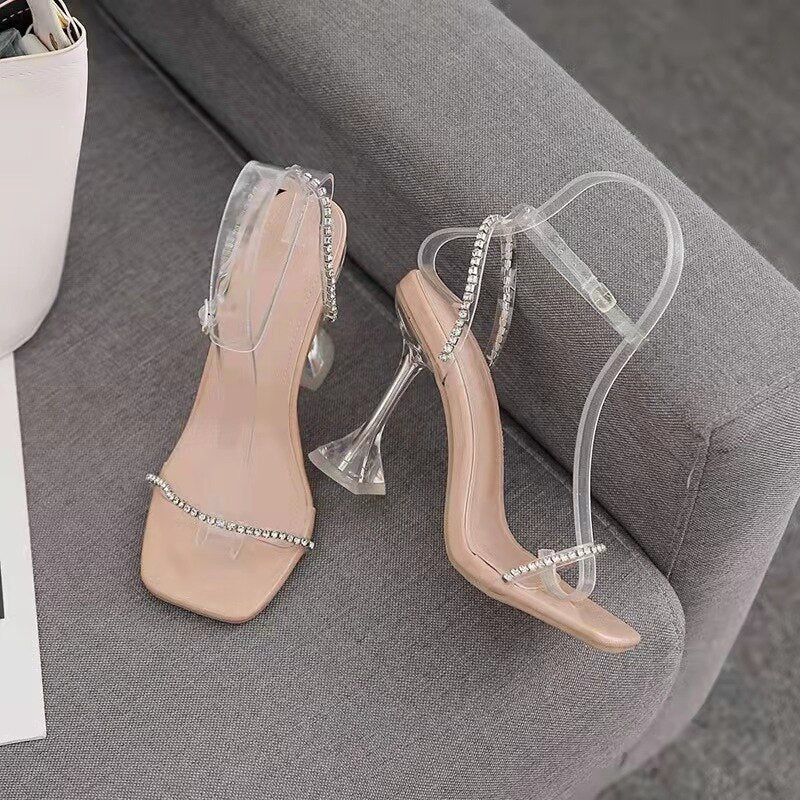 Crystal Luxury High Heels Sandals Summer Sexy Pumps