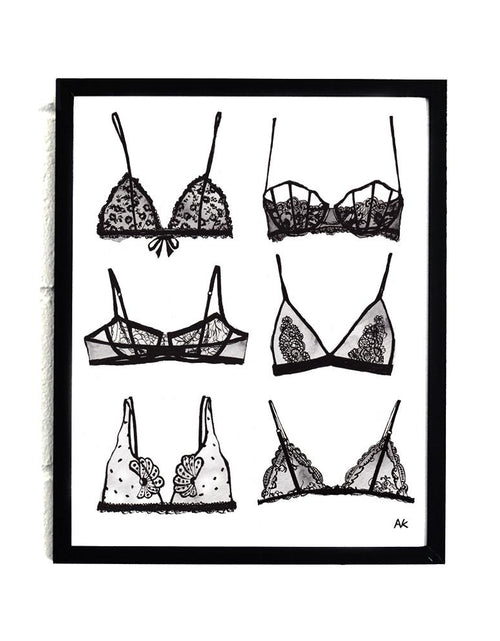 Load image into Gallery viewer, Bra Lingerie Art Print
