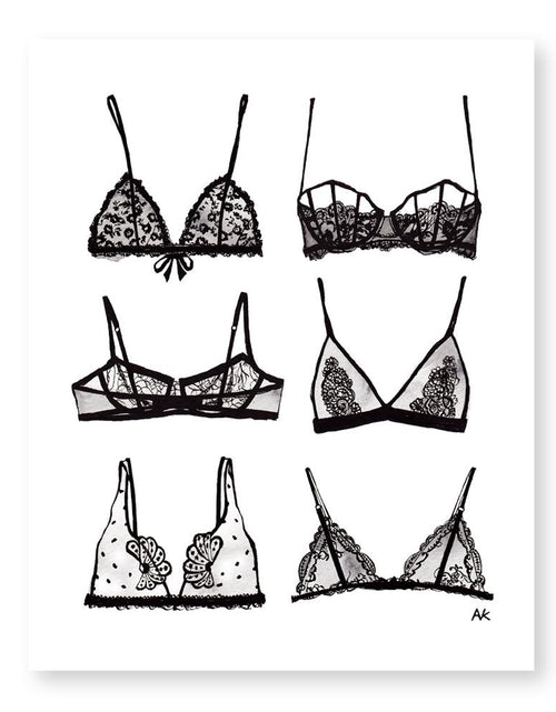 Load image into Gallery viewer, Bra Lingerie Art Print
