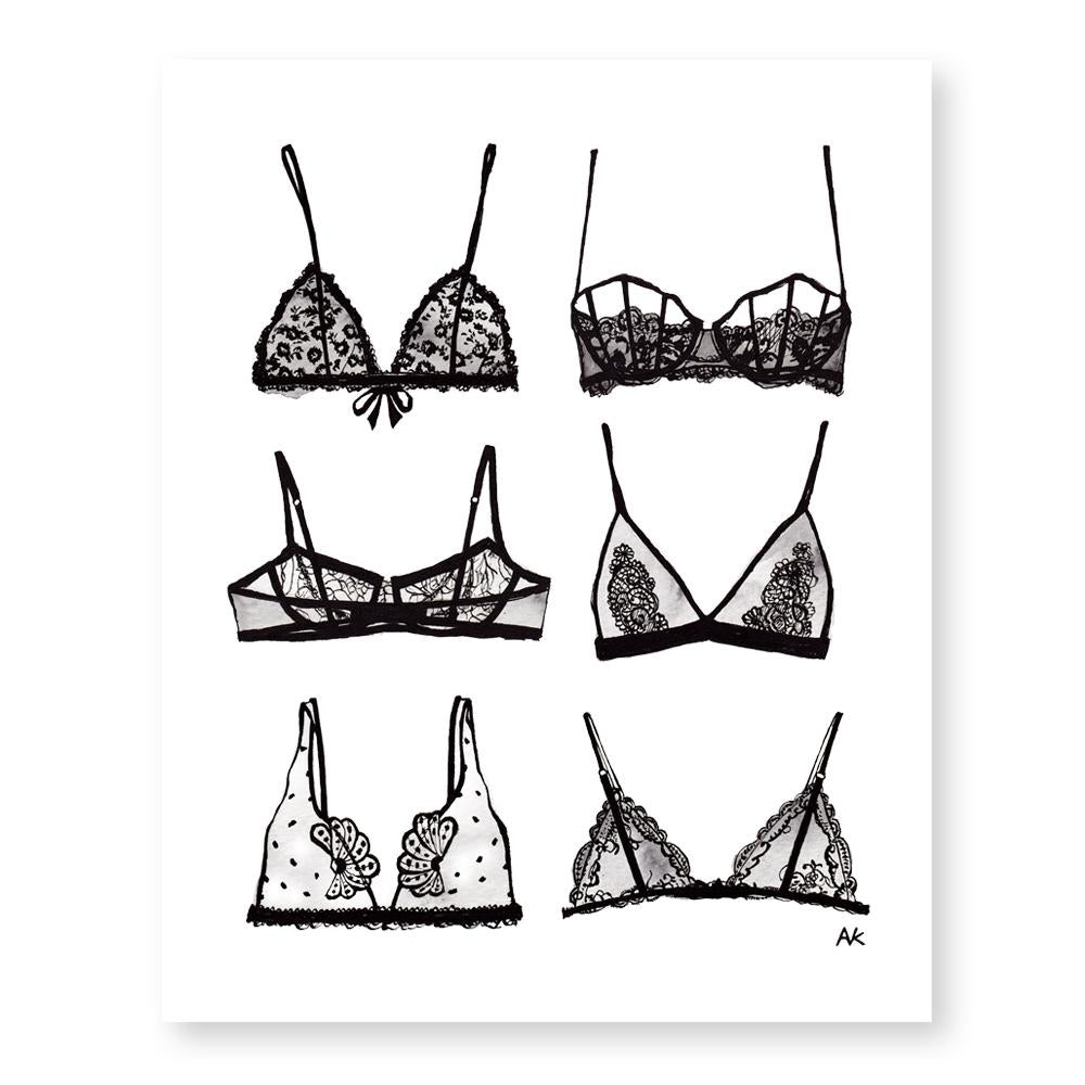 Bra Lingerie Art Print