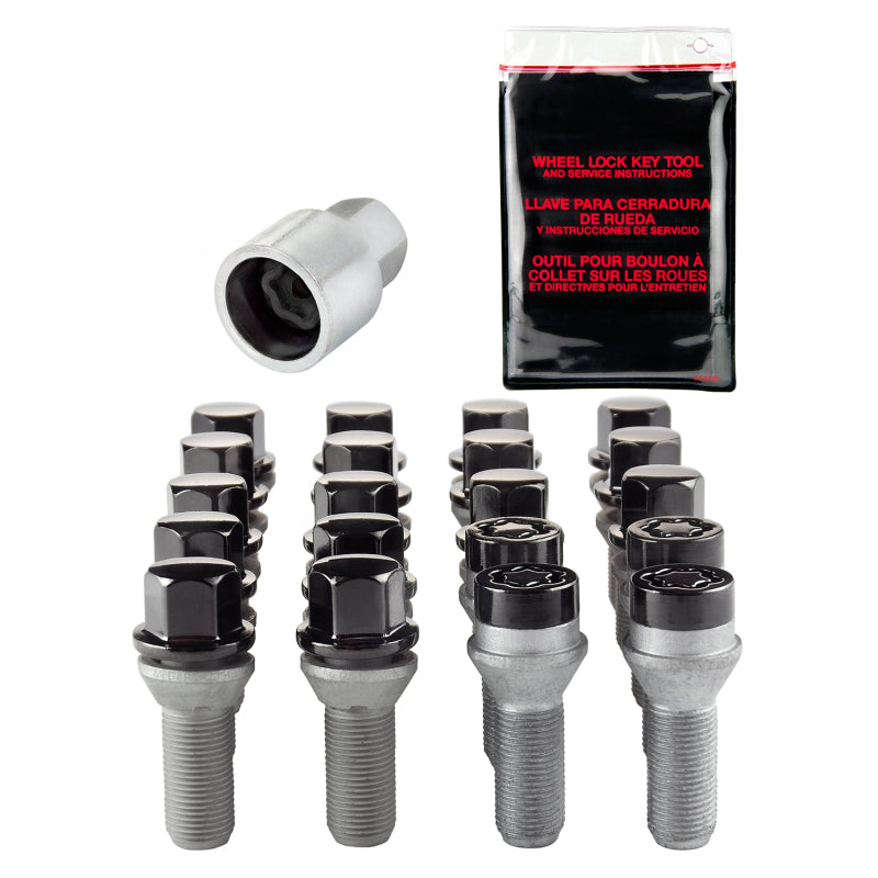 McGard 5 Lug Hex Install Kit w/Locks (Cone Seat Bolt) M14X1.5 / 17mm